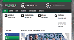 Desktop Screenshot of everettsautoparts.com
